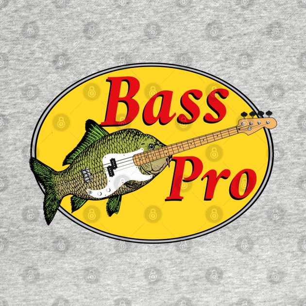 Bass Guitar Parody Musician Bassist 4 String Music Satire Shirt by blueversion